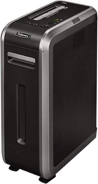 FELLOWES - 7/32" Strip, 18 Sheet Strip Cut Professional Shredder - 21-1/16" Long x 11-1/4" Wide x 28-7/8" High, Level 2 Security, 14 Gal Wastebasket - Exact Tool & Supply