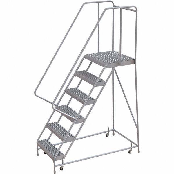 TRI-ARC - Rolling & Wall Mounted Ladders & Platforms Type: Rolling Warehouse Ladder Style: Rolling Safety Ladder - Exact Tool & Supply