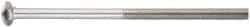 Value Collection - 3/8-16 UNC 12" Length Under Head, Standard Square Neck, Carriage Bolt - 18-8 Stainless Steel, Uncoated - Exact Tool & Supply