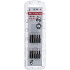 Wiha - 25mm Hex Screwdriver Bit - 1/4" Drive, 1" OAL - Exact Tool & Supply
