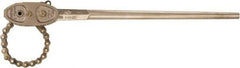 Ampco - 12" Max Pipe Capacity, 52" Long, Chain Wrench - 16" Actual OD, 59" Handle Length - Exact Tool & Supply