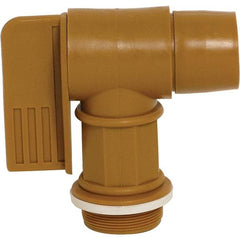 Wesco Industrial Products - 2" NPT Plastic Rigid Drum Faucet - FM Approved, No Arrester, Manual Closing, 6" Long Extension - Exact Tool & Supply