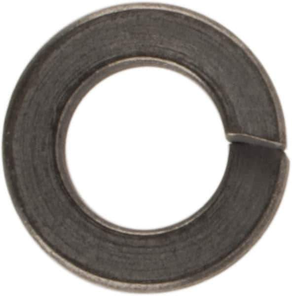 Made in USA - #2, 0.02" Thick Split Lock Washer - 400 Stainless Steel, Passivated Finish, 0.088" Min ID, 0.094" Max ID, 0.172" Max OD - Exact Tool & Supply
