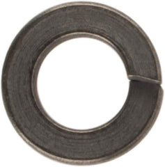 Made in USA - #2, 0.02" Thick Split Lock Washer - 400 Stainless Steel, Passivated Finish, 0.088" Min ID, 0.094" Max ID, 0.172" Max OD - Exact Tool & Supply