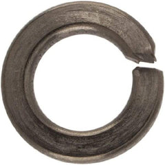 Made in USA - #6, 0.031" Thick Split Lock Washer - 400 Stainless Steel, Passivated Finish, 0.141" Min ID, 0.148" Max ID, 0.25" Max OD - Exact Tool & Supply