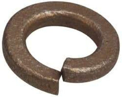 Made in USA - 1/2", 1/8" Thick Split Lock Washer - 400 Stainless Steel, Passivated Finish, 0.502" Min ID, 0.512" Max ID, 0.889" Max OD - Exact Tool & Supply