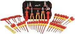 Wiha - 50 Piece Insulated Hand Tool Set - Comes in Canvas Pouch - Exact Tool & Supply
