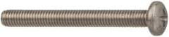 Made in USA - #10-32 UNF, 1/4" Length Under Head Phillips Drive Machine Screw - Pan Head, Grade 18-8 Stainless Steel, Black Oxide Finish, Without Washer - Exact Tool & Supply