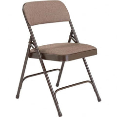 National Public Seating - Folding Chairs Pad Type: Folding Chair w/Fabric Padded Seat Material: Fabric; Steel - Exact Tool & Supply