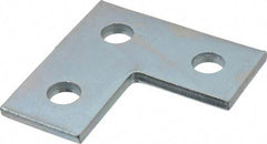 Cooper B-Line - Zinc Plated Carbon Steel Flat Corner Strut Fitting - 1/2" Bolt, 3 Holes, Used with Cooper B Line Channel & Strut (All Sizes Except B62 & B72) - Exact Tool & Supply