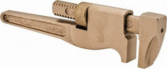 Ampco - 8" Aluminum Bronze Alloy Monkey Wrench - 1-1/2" Pipe Capacity - Exact Tool & Supply