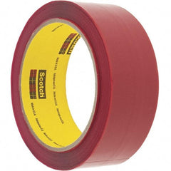 3M - 36mm x 50m Red Rubber Adhesive Sealing Tape - Polypropylene Film Backing, 2.5 mil Thick - Exact Tool & Supply