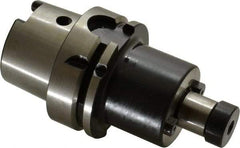 Parlec - HSK63A Taper Shank 3/4" Pilot Diam Shell Mill Holder - 2.37" Flange to Nose End Projection, 1-3/4" Nose Diam, 3/8-24 Lock Screw, Through-Spindle Coolant - Exact Tool & Supply