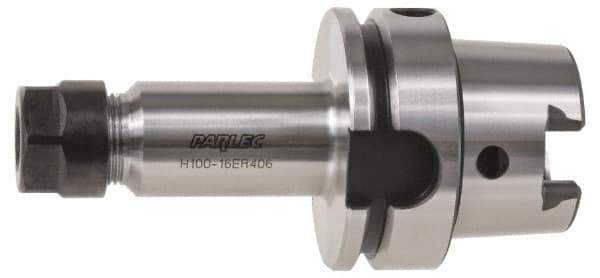 Parlec - 2mm to 20mm Capacity, 4.06" Projection, HSK63A Hollow Taper, ER32 Collet Chuck - 0.0002" TIR, Through-Spindle - Exact Tool & Supply