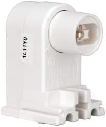 Leviton - 2 Pin, 600 VAC, 660 Watt, Pedestal Base, Pedestal Lamp Holder - Fluorescent, Screw Mounted - Exact Tool & Supply