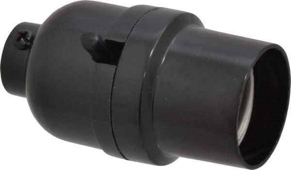 Leviton - 2 Pin, 250 VAC, 660 Watt, Medium Base, Push Through Lamp Holder - 1.94 Inch Wide x 2.69 Inch High, Incandescent, Pipe Mounted - Exact Tool & Supply