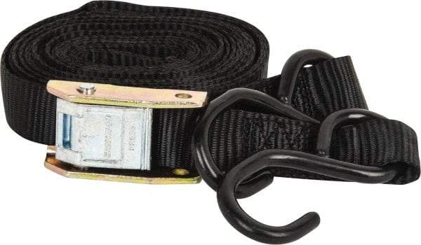 Erickson Manufacturing - 15' Long x 1" Wide, 750 Lb Basket Capacity, 750 Lb Vertical Capacity, Nylon Web Sling - Black - Exact Tool & Supply