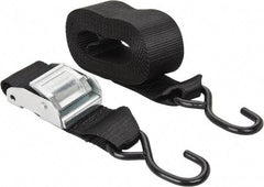 Erickson Manufacturing - 15' Long x 2" Wide, 1,200 Lb Basket Capacity, 1,200 Lb Vertical Capacity, Polypropylene Web Sling - Black - Exact Tool & Supply