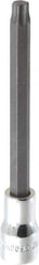 SK - 3/8" Drive, T45 Torx Bit Socket - 4" OAL, Long Torx Bit Socket - Exact Tool & Supply