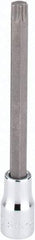 SK - 3/8" Drive, T50 Torx Bit Socket - 4" OAL, Long Torx Bit Socket - Exact Tool & Supply