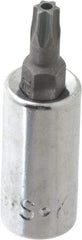 SK - 1/4" Drive, T25 Torx Bit Socket - 1-3/4" OAL, Tamper Resistant - Exact Tool & Supply
