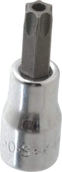 SK - 3/8" Drive, T50 Torx Bit Socket - 2" OAL, Tamper Resistant - Exact Tool & Supply