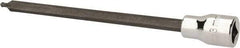 SK - 3/8" Drive, 3mm Hex Bit Socket - 6" OAL, 5" Bit Length, Long Ball End Hex Bit Socket - Exact Tool & Supply