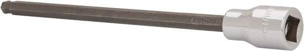 SK - 3/8" Drive, 6mm Hex Bit Socket - 6" OAL, 5" Bit Length, Long Ball End Hex Bit Socket - Exact Tool & Supply