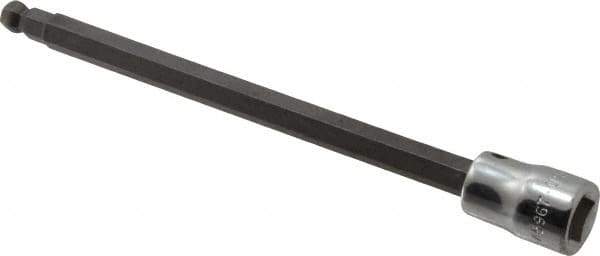 SK - 3/8" Drive, 7mm Hex Bit Socket - 6" OAL, 5" Bit Length, Long Ball End Hex Bit Socket - Exact Tool & Supply