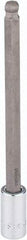 SK - 3/8" Drive, 9mm Hex Bit Socket - 6" OAL, 5" Bit Length, Long Ball End Hex Bit Socket - Exact Tool & Supply