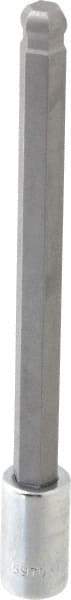 SK - 3/8" Drive, 10mm Hex Bit Socket - 6" OAL, 5" Bit Length, Long Ball End Hex Bit Socket - Exact Tool & Supply