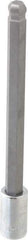 SK - 3/8" Drive, 10mm Hex Bit Socket - 6" OAL, 5" Bit Length, Long Ball End Hex Bit Socket - Exact Tool & Supply