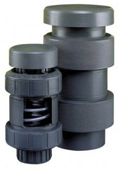 Plast-O-Matic - 3" Pipe, 100 Max psi, PVC, Normally Closed Design Vacuum Breaker Valve - EPDM Seal, PTFE Encapsulated Stainless Steel Spring, NPT End Connections - Exact Tool & Supply
