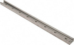 Pacific Bearing - 480mm OAL x 30mm Overall Width x 16mm Overall Height Self Lubricated Linear Guide Systems - 60mm Between Holes, 225 Lb. Capacity - Exact Tool & Supply