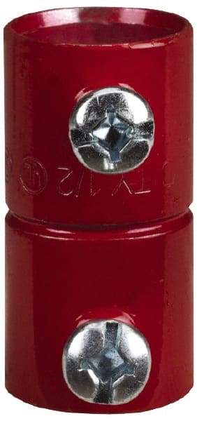 Thomas & Betts - 1" Trade, Steel Set Screw EMT Conduit Coupling - Noninsulated - Exact Tool & Supply