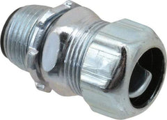 Thomas & Betts - 3/8" Trade, Steel Threaded Straight Liquidtight Conduit Connector - Insulated - Exact Tool & Supply
