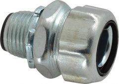 Thomas & Betts - 1/2" Trade, Steel Threaded Straight Liquidtight Conduit Connector - Insulated - Exact Tool & Supply
