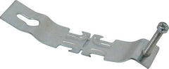 Thomas & Betts - 1" Pipe, 14 Gauge" Pipe or Conduit Clamp - Silver Galvanized, 600 Lb Capacity, All Conduit - Exact Tool & Supply