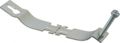 Thomas & Betts - 2" Pipe, 12 Gauge" Pipe or Conduit Clamp - Silver Galvanized, 800 Lb Capacity, All Conduit - Exact Tool & Supply