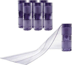 Aleco - Clear Replacement Vinyl Strip Standard Dock Curtain Strips - 12" Wide x 10' Long x 1/8" Thick, PVC - Exact Tool & Supply
