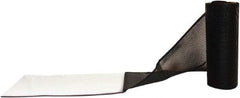 Aleco - Black Top & Clear Bottom Replacement Vinyl Strip Standard Dock Curtain Strips - 8" Wide x 7' Long x 0.014" Thick, PVC - Exact Tool & Supply