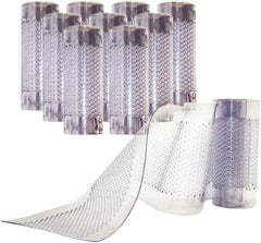 Aleco - Clear Replacement Vinyl Strip Standard Dock Curtain Strips - 8" Wide x 7' Long x 0.08" Thick, PVC - Exact Tool & Supply