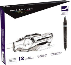 Prismacolor - Assorted Colors, Art Marker - Chisel Tip, Alcohol Based Ink - Exact Tool & Supply