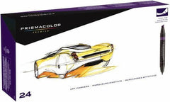Prismacolor - Assorted Colors, Art Marker - Chisel Tip, Alcohol Based Ink - Exact Tool & Supply