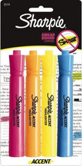 Sharpie - Assorted Colors, Highlighter - Chisel Tip, AP Nontoxic Ink - Exact Tool & Supply
