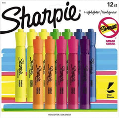 Sharpie - Assorted Colors, Highlighter - Chisel Tip, AP Nontoxic Ink - Exact Tool & Supply