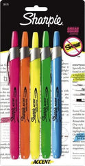 Sharpie - Assorted Colors, Highlighter - Chisel Tip, AP Nontoxic Ink - Exact Tool & Supply