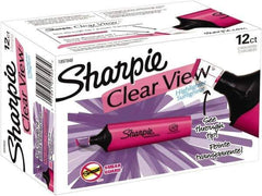Sharpie - Fluorescent Pink Highlighter - Chisel Tip, AP Nontoxic Ink - Exact Tool & Supply