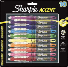 Sharpie - Assorted Colors, Highlighter - Chisel Tip, AP Nontoxic Ink - Exact Tool & Supply