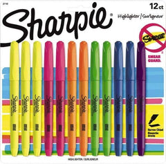 Sharpie - Assorted Colors, Highlighter - Chisel Tip, AP Nontoxic Ink - Exact Tool & Supply